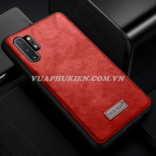 Ốp lưng hãng Sulada Cho Samsung Galaxy Note 10 Plus, Note 10, Note 10 Lite, Note 9, Note 8 dạng da mềm cao cấp