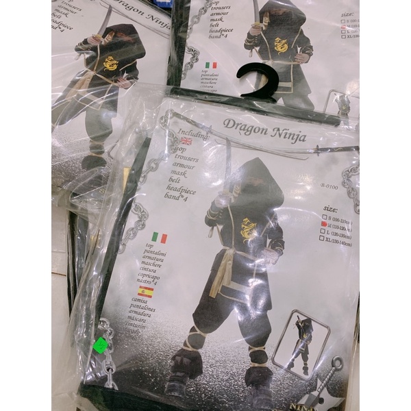 Bộ hoá trang Halloween nhân vật Ninja