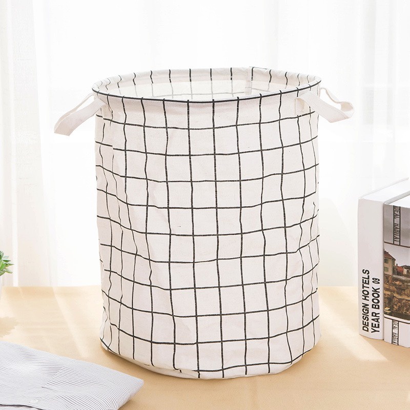 Giỏ đựng quần áo đa năng vải canvas gấp gọn túi vải đựng đồ chống thấm ChiChi TV04