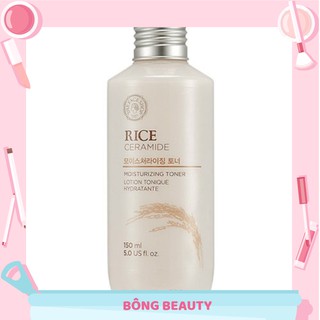 NƯỚC HOA HỒNG GẠO RICE CERAMIDE MOISTURE TONER THE FACE SHOP ( Bông BT)