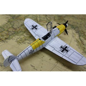 Đồ chơi mô hình máy bay tiêm kích Messerschmitt BF-109 Đức trong thế chiến 2, Mô hình lắp ráp 4D nhựa tỷ lệ 1:48