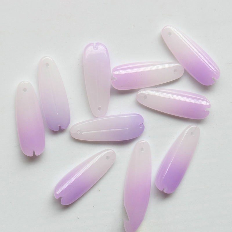 5 cánh hoa 9*25mm chất liệu bột đá ép nguyên liệu làm trâm làm trang sức cổ trang