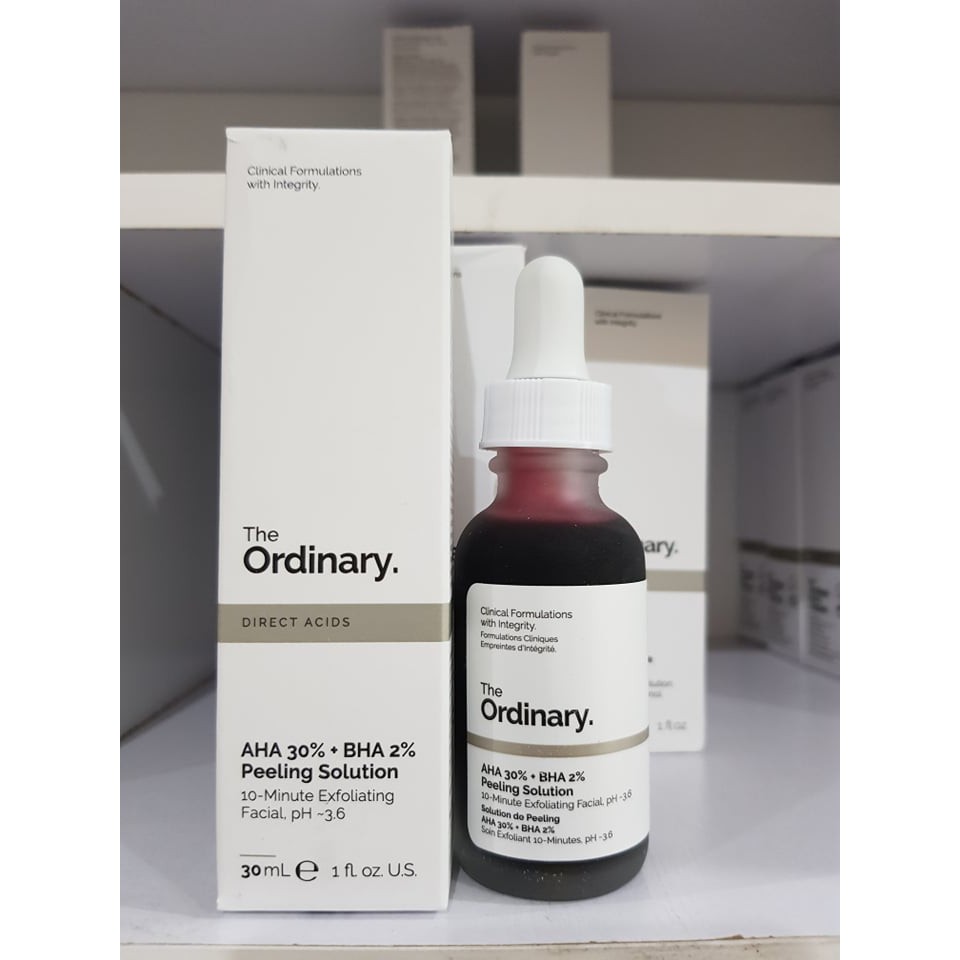 The Ordinary AHA 30% + BHA 2% Peeling Solution - Giải Pháp Peel Da Tại Nhà