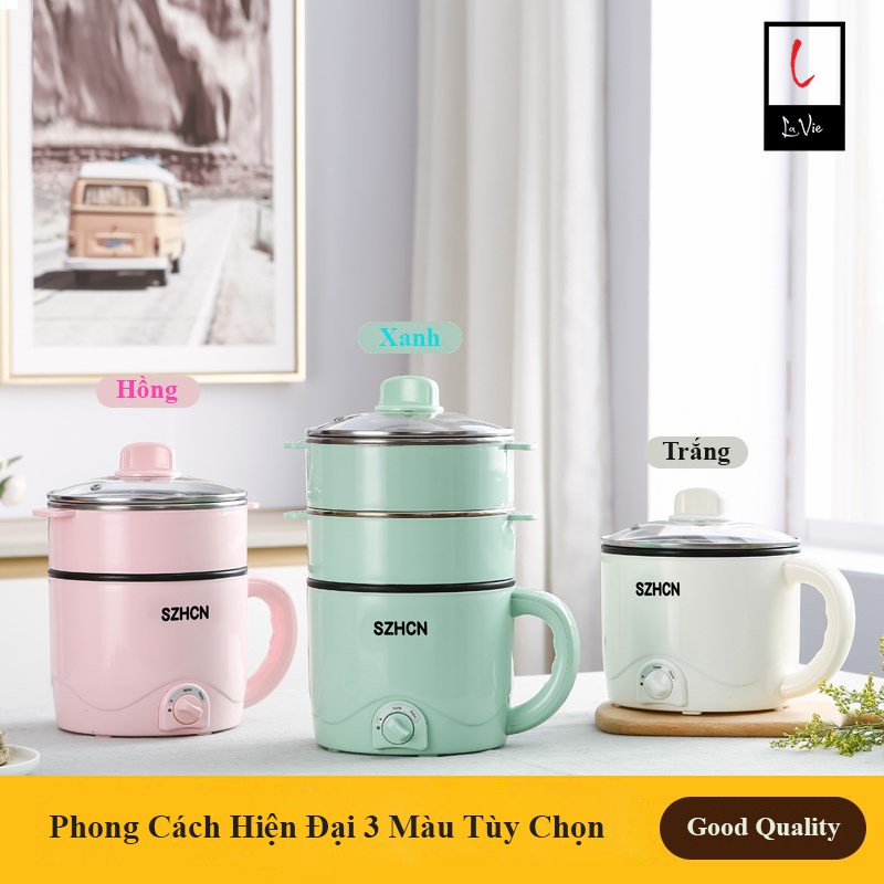 Nồi Điện Đa Năng Chống Dính 3 Tầng Cao Cấp| Nồi Lẩu Mini Đa Năng Tiện Dụng Nấu Mì, Nấu Cháo, Hầm Canh,... Legend