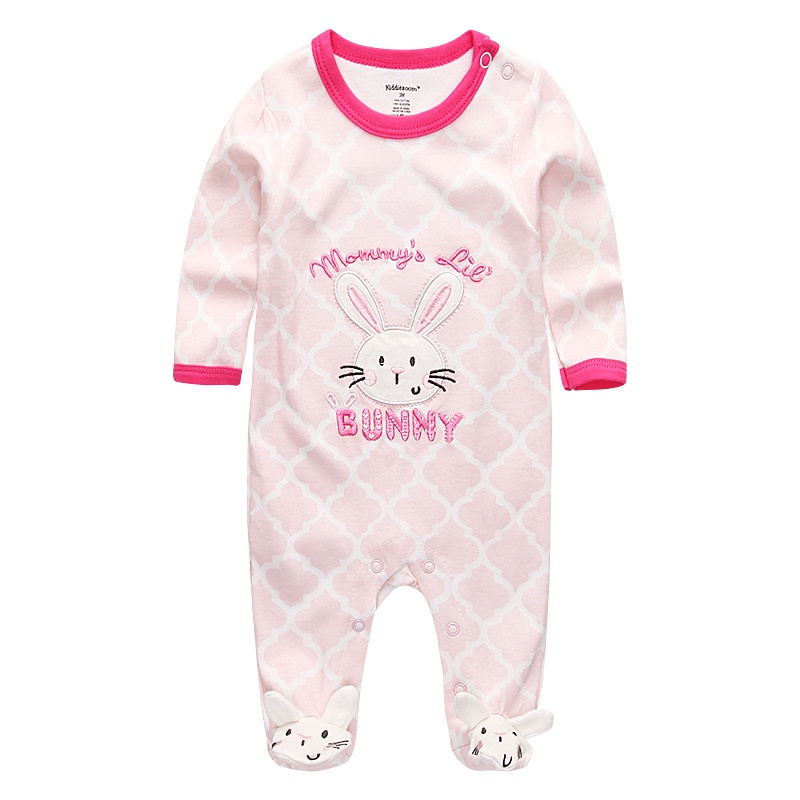 Quần áo trẻ sơ sinh Bé trai Bé gái Rompers Dài tay Quần áo Yếm Trang phục Món Cotton Tay Dài Cho Bé 0-12 Tháng Tuổi