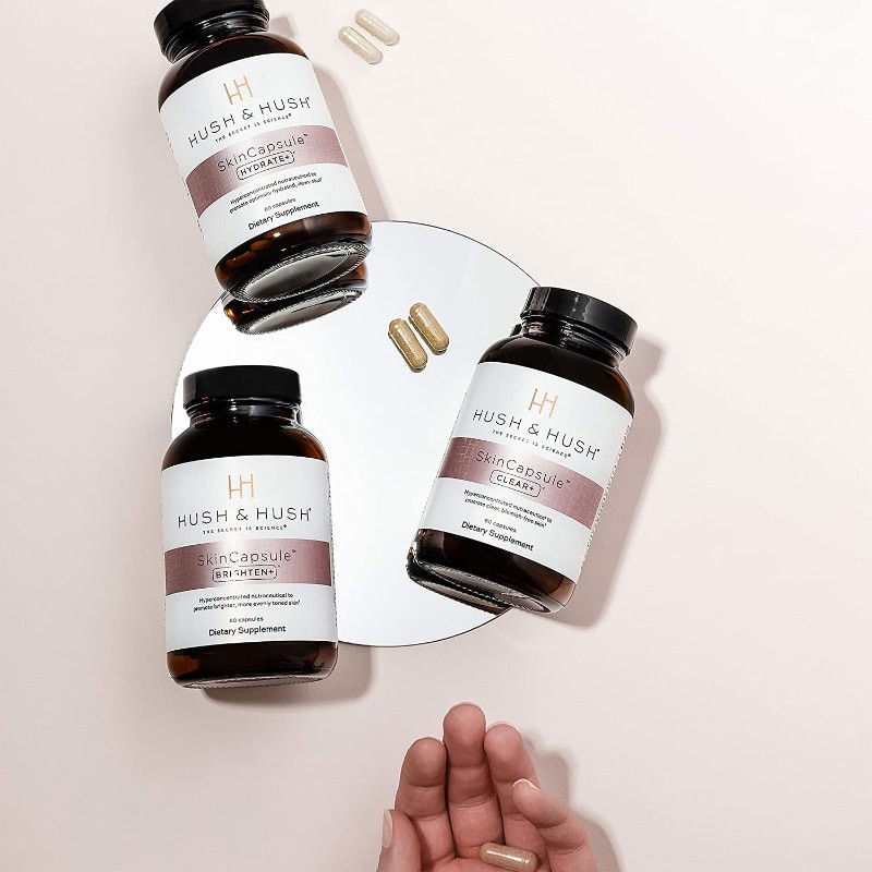 Viên uống sáng da Image Hush & Hush SkinCapsule Brighten+ 60 viên | Thế Giới Skin Care