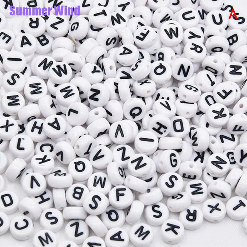 Bộ 100 Hạt Xỏ Lỗ Hình Chữ Cái Xinh Xắn