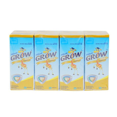 Lốc 4 hộp Sữa nước Abbott Grow Gold 180ml/hộp