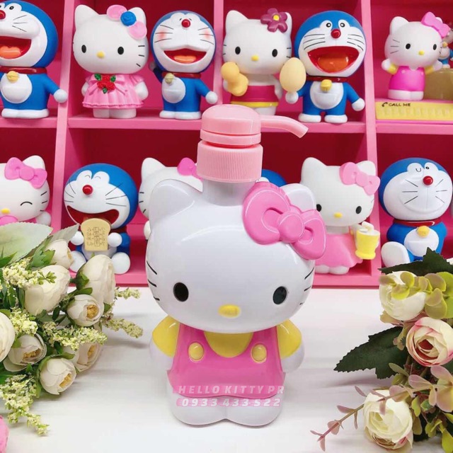 Bình chiết dầu gội, sữa tắm Hello Kitty