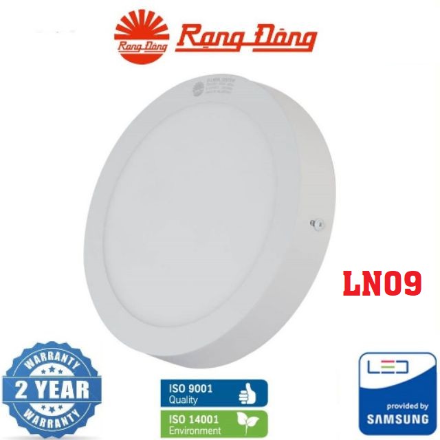 Đèn LED ốp nổi trần tròn LN09 Rạng Đông 12W, 18W, 24W BẢO HÀNH 2 NĂM ĐỔI MỚI