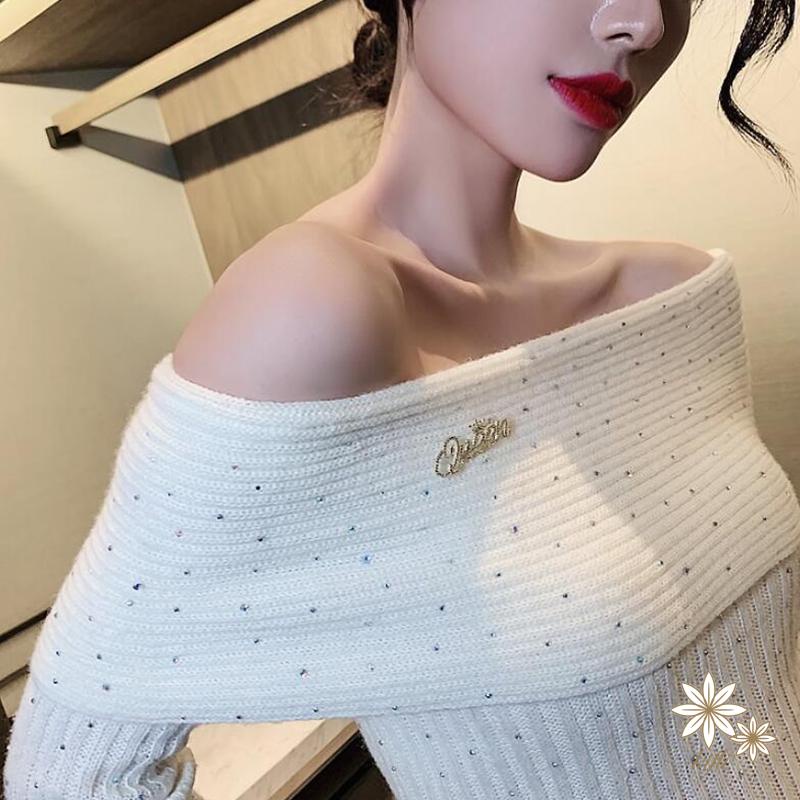 【kifli】Ghim Cài Áo Hình Vương Miện Và Chữ Queen Đính Đá Thời Trang Cho Nữ