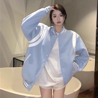 Áo khoác bomber xanh pastel