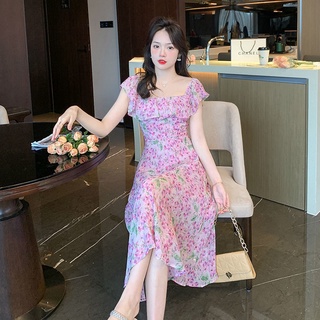 One đầm voan hoa dáng chữ a xinh xắn dành cho nữ