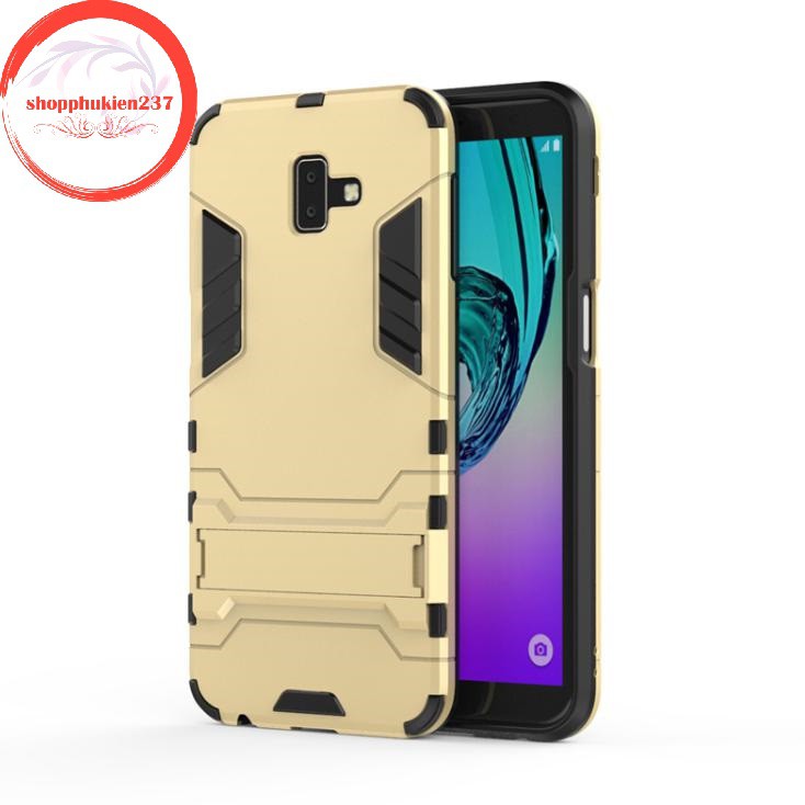 [Freeship toàn quốc từ 50k] ỐP LƯNG SS GALAXY J6 PLUS ỐP IRONMAN CHỐNG SỐC CÓ GIÁ ĐỠ
