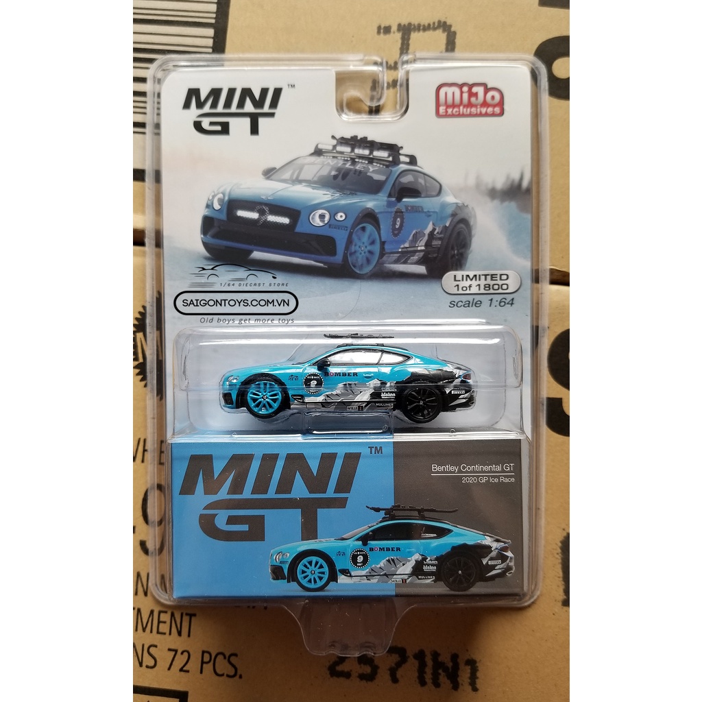 ❒✓Xe mô hình tĩnh MiniGT 1:64 Độc quyền Mijo Limited - Bentley Continental GT3 Các loại đúc kim có Card bảo vệ