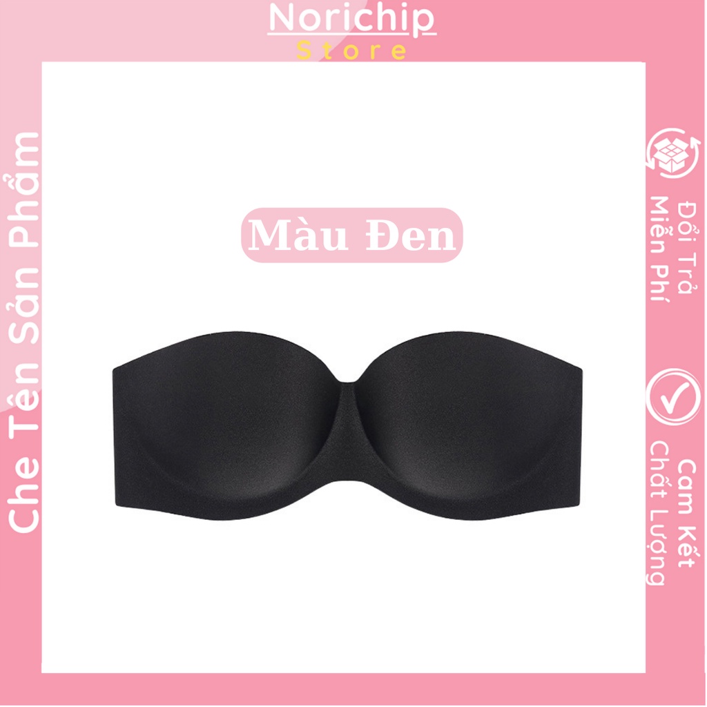 Áo lót nữ cúp ngực chống tụt nâng đỡ vòng một tặng kèm dây trong suốt NORICHIP Áo ngực không dây giữ form nâng ngực sexy