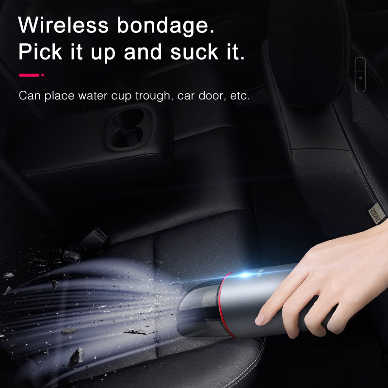 Máy Hút Bụi Mini Cầm Tay Công Suất Cao Chuyên Dùng Cho Xe Hơi