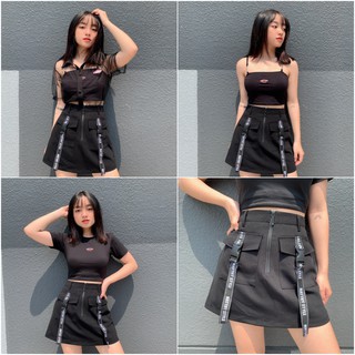 Chân váy chữ A Natthy Skirt 7 đen