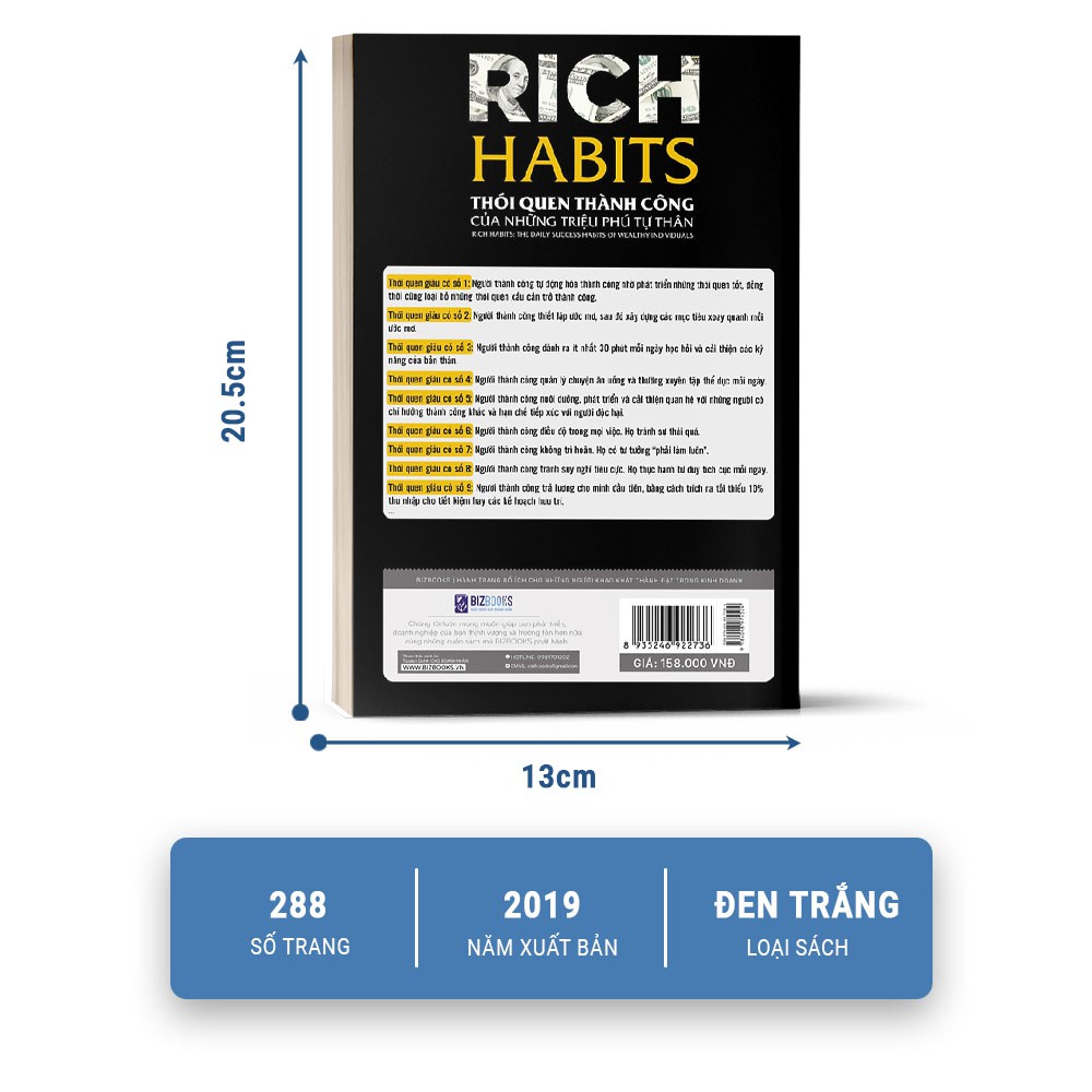 Sách Rich Habit Thói Quen Thành Công Của Những Triệu Phú Tự Thân Bizbooks