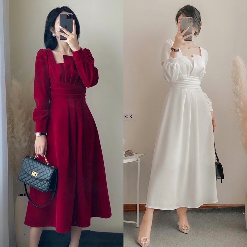 BIGSIZE Đầm tiểu thư dáng dài bigsize 50-90kg