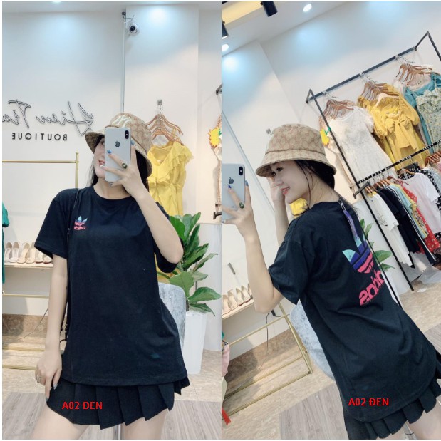 Áo phông Free size nhiều mẫu, chất cotton,form giấu quần,hàng Quảng Châu, ảnh shop tự chụp