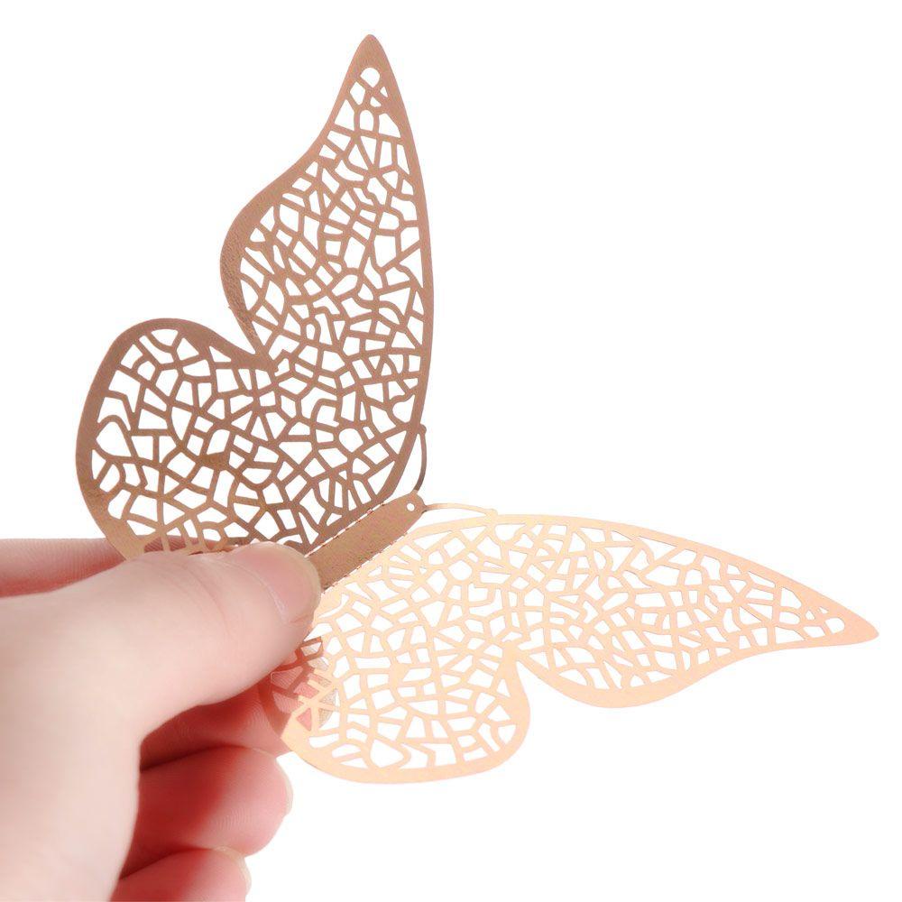 FAY Set 12 Sticker Dán Tường Hình Con Bướm 3D