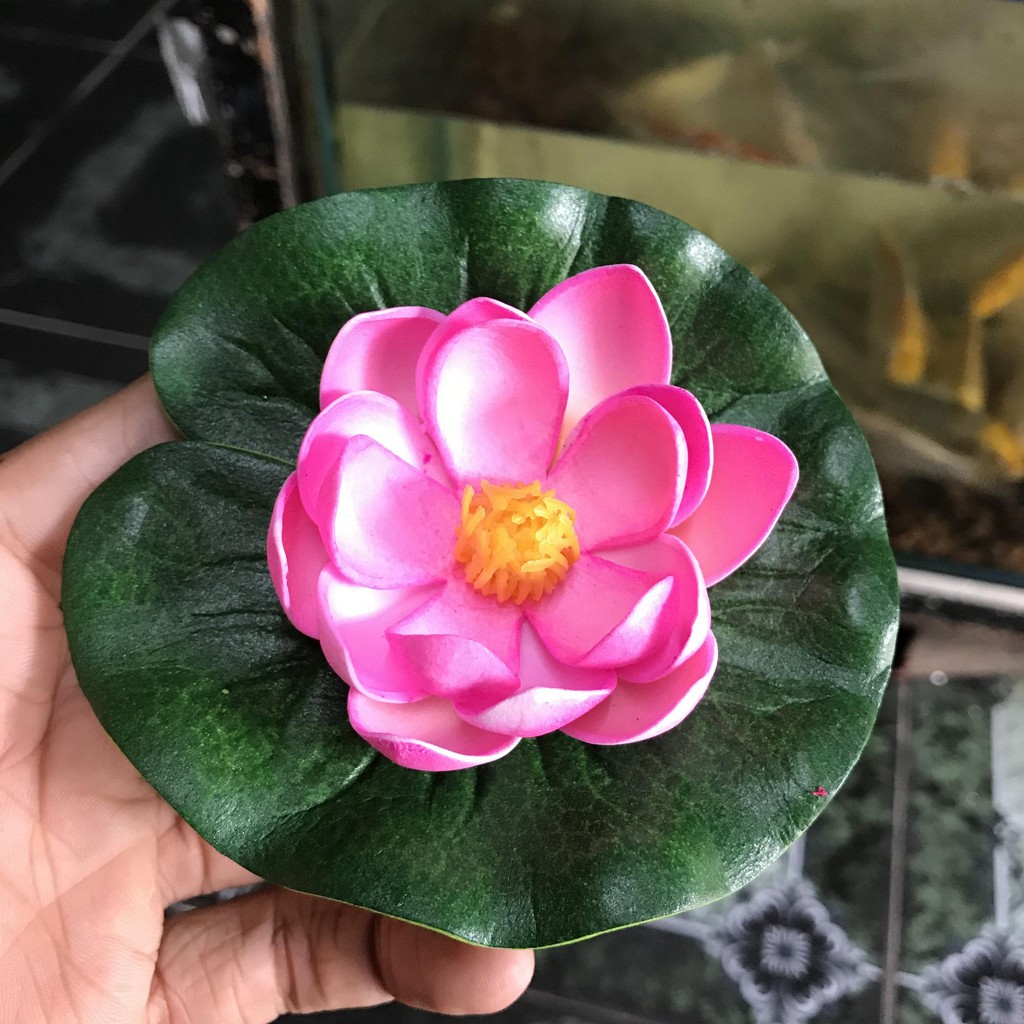 SEN GIẢ TRANG TRÍ HỒ CÁ NON BỘ ĐƯỜNG KÍNH 11CM