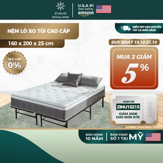 Nệm Lò Xo Túi Hút Chân Không Cao Cấp Zinus