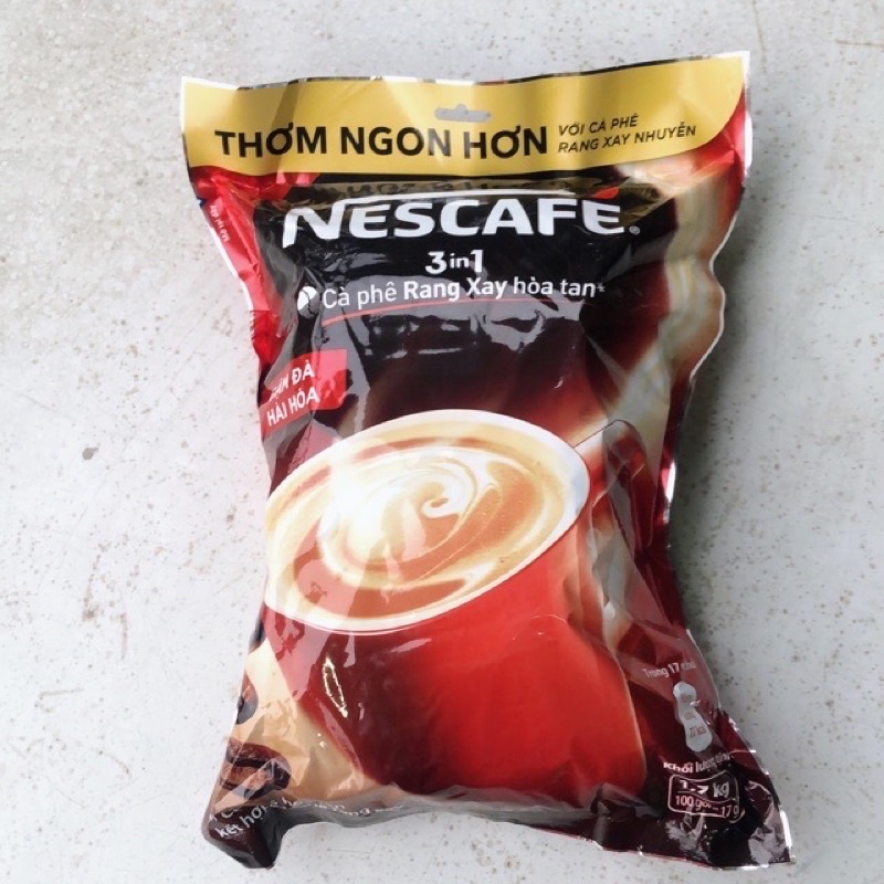 Bịch 100 gói Cà Phê Hoà Tan Nescafe 3in1