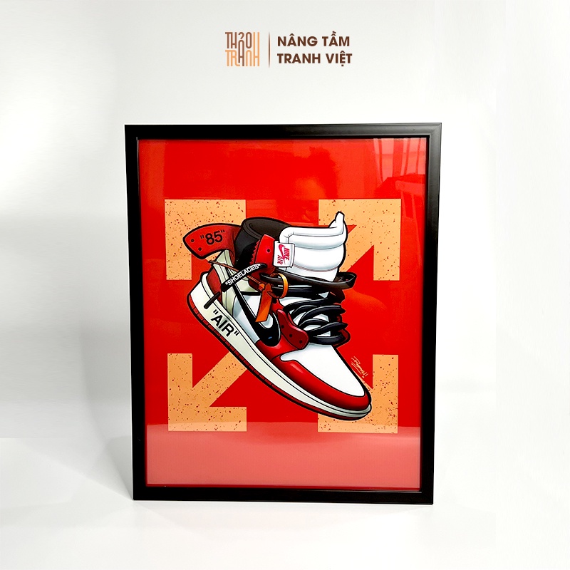 Tranh Hypebeast - Nike Art, 30x30, 40x40 - Siêu HOT 2022 - Độc Lạ, Trang Trí Phòng Hypebeast, Sneakerhead