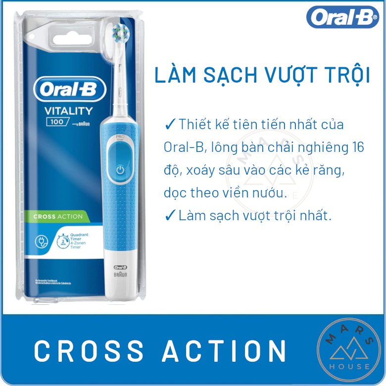 Bàn Chải Điện Oral-B Vitality 100