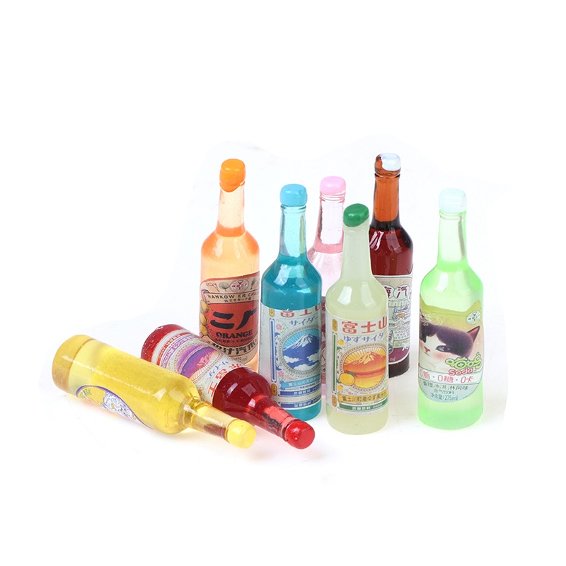 5 Chai nước soda đồ chơi búp bê tỉ lệ 1:12 1:6 độc đáo