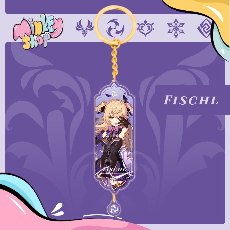 Móc Khóa GENSHIN Đẹp Dễ Thương phụ kiện ba lô, phụ kiện túi xách cute 02MKGEN-Minkey