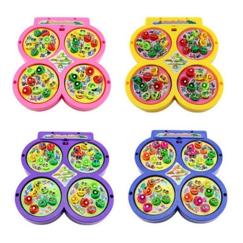 Đồ chơi câu cá nam châm 4 hồ có nhạc cho bé, đồ chơi trẻ em Mumbaby 30