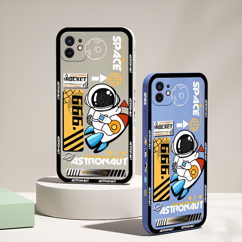 Ốp Điện Thoại Tpu Mềm Hình Phi Hành Gia Cho Samsung Galaxy A33 5G A53 A13 4G S10 Plus Note 20 20 Ultra 10 Lite A81