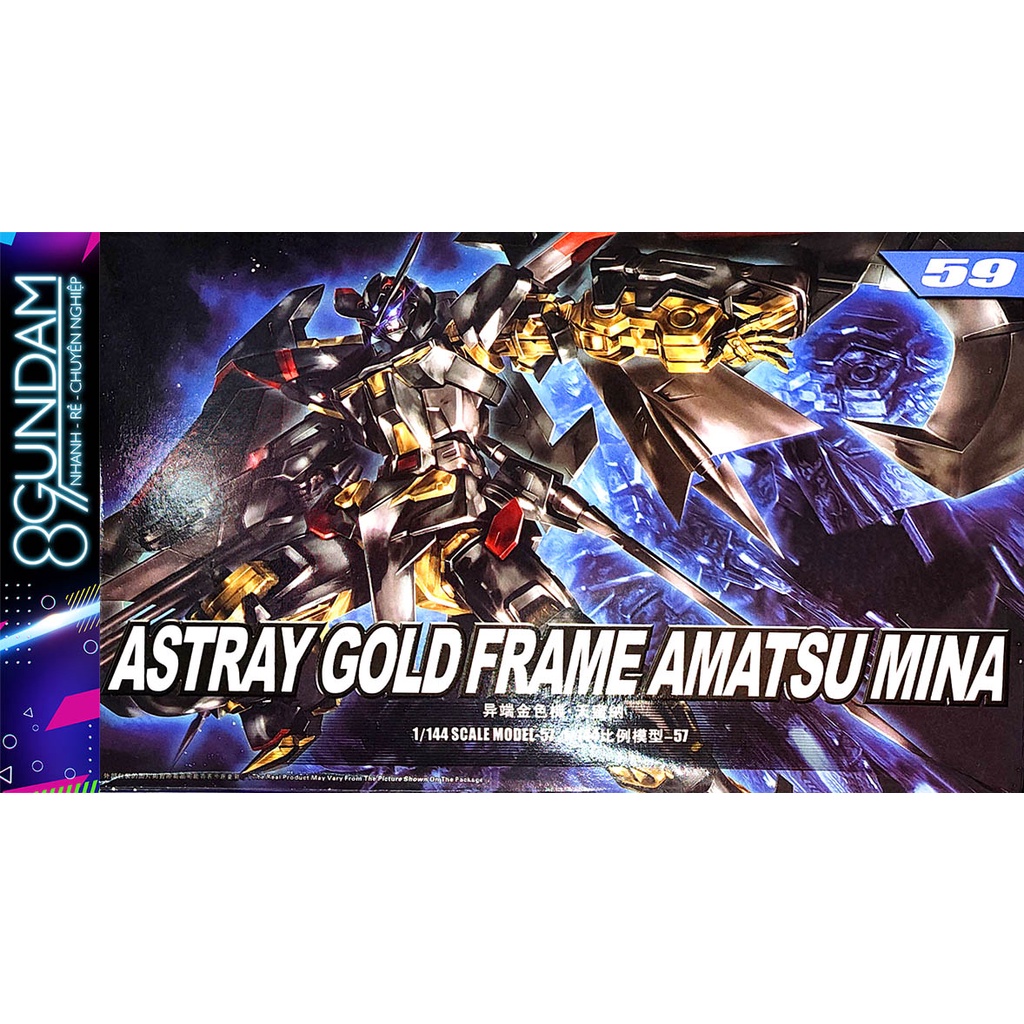 Mô Hình Lắp Ráp Gundam HG Astray Gold Frame Amatsu Mina (TT Hongli) (tặng kèm base)