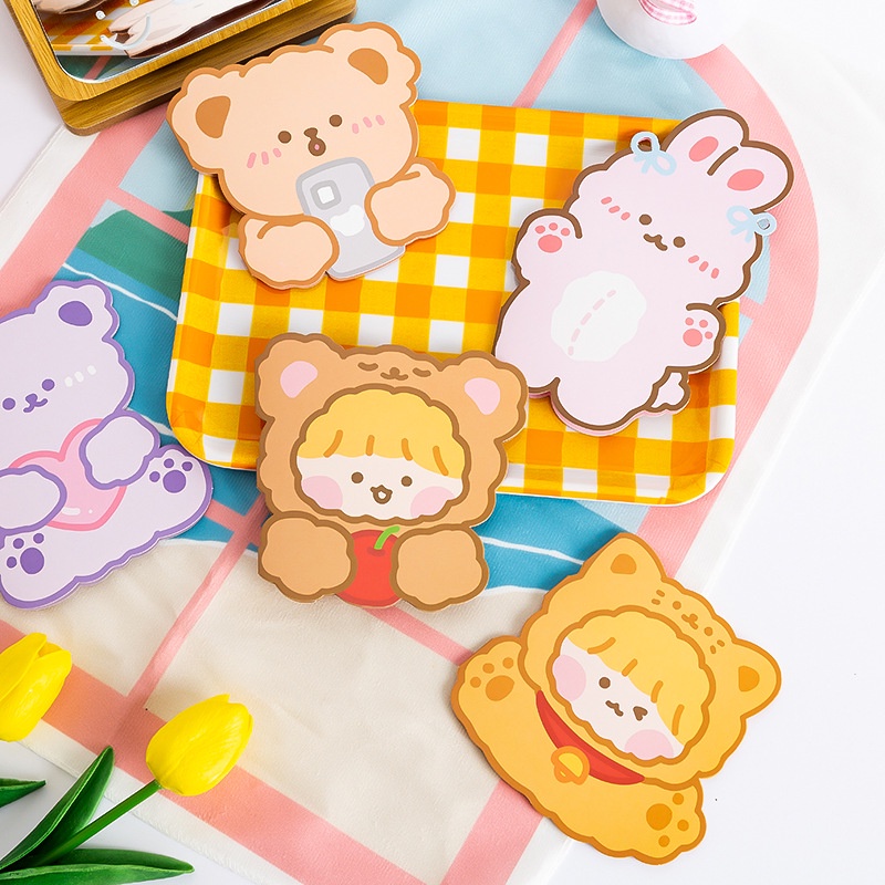 Thiệp Gấp Greeting Cards Hình Cắt Đáng Yêu