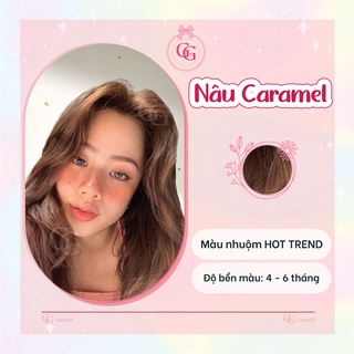 (Màu Nâu Caramel) Tự nhuộm tóc tại nhà dễ dàng