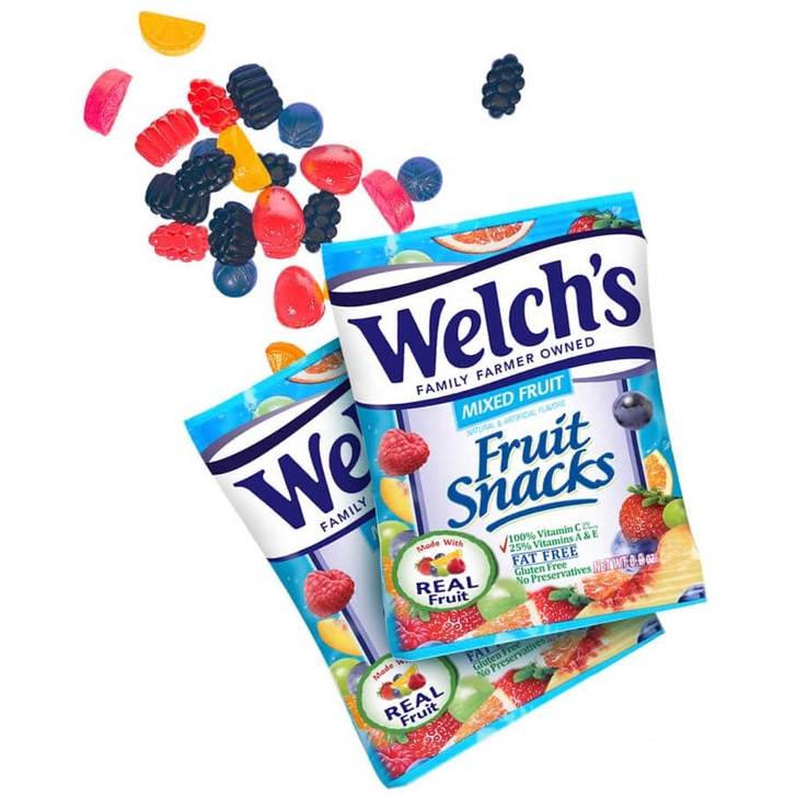Kẹo dẻo trái cây Welchs Mỹ 22.7g 1 gói lẻ