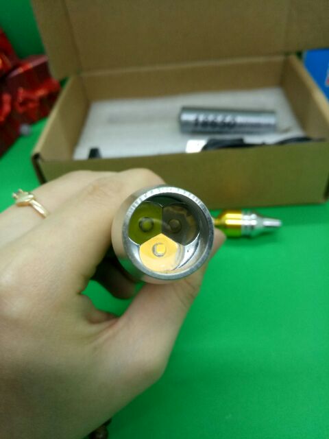 Đèn Pin Soi Đá 3 Màu Chính Hãng Siêu Rẻ Khắc Hoa Văn, Vỏ Inox, Soi Chuyên Đá, Hổ Phách