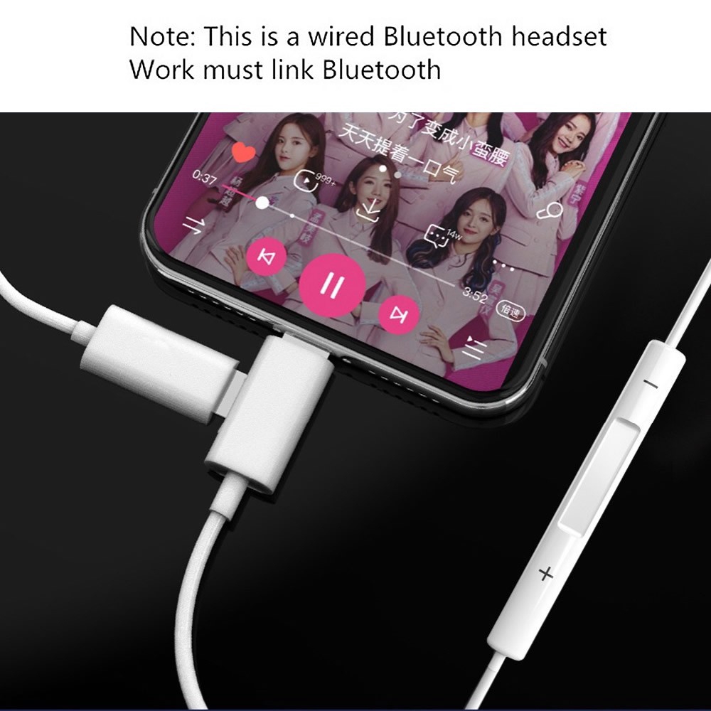 Tai nghe Bluetooth thể thao 2 trong 1 có mic cho iPhone 8 7 6s Plus | BigBuy360 - bigbuy360.vn