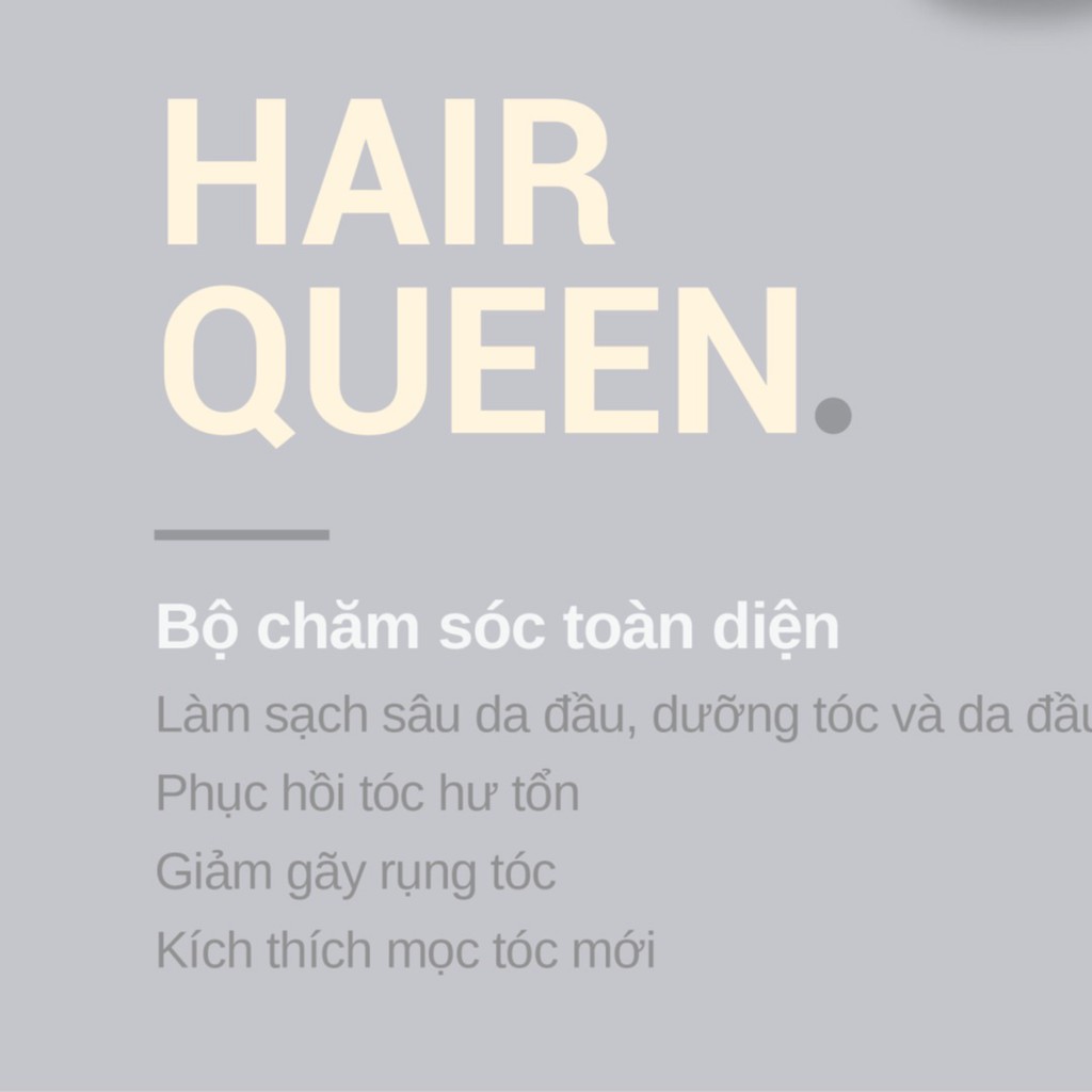 Combo dầu gội và dầu xả Hair Queen 100ml phục hồi tóc hư tổn | BigBuy360 - bigbuy360.vn