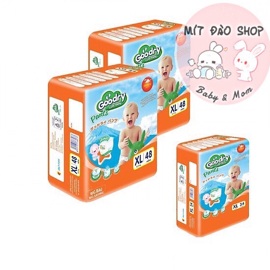 Tã quần Goodry size M60, L54, XL48, XXL44
