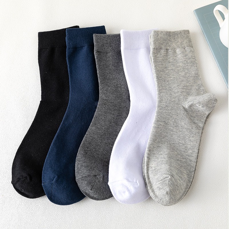 Vớ cổ cao nam nữ tất trơn văn phòng xịn cotton thời trang đẹp kháng khuẩn khử mùi thấm hút mồ hôi tốt MONEY VC056