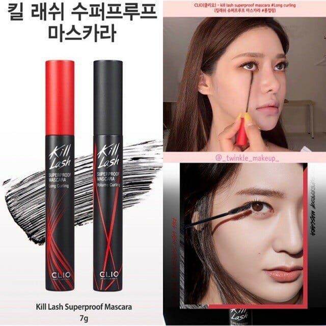 Chuốt mi CLIO Kill Lash Superproof Mascara 7g làm cong mi chống trôi