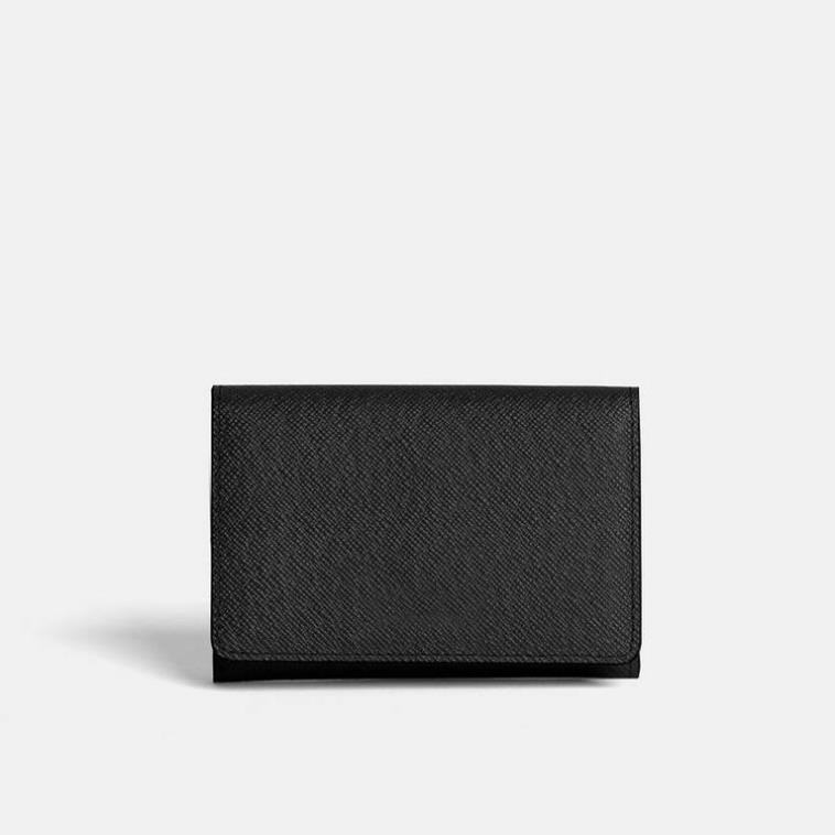 VÍ MINI ĐỰNG THẺ NỮ Bóp Nhỏ Gọn Cardholder LUCY Da Saffiano Nhập Khẩu Cao Cấp Chống Thấm Nước