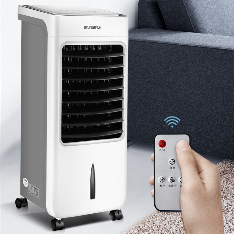 Quạt điều hòa hơi nước điều khiển từ xa HYUNDAI- BL205DLR, công suất 80W, hàng chính hãng - TẶNG 2 CHAI ĐÁ KHÔ
