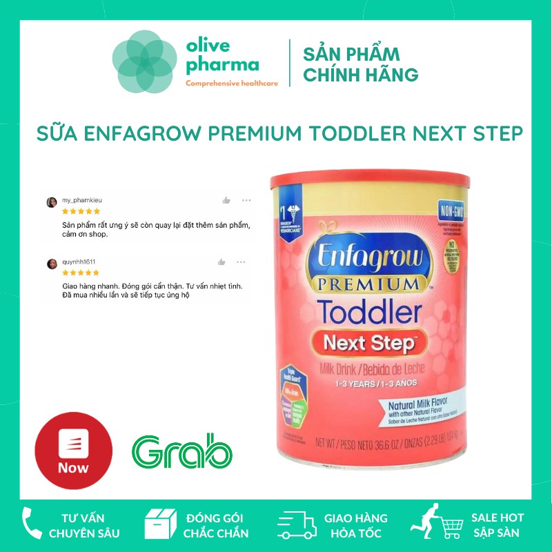 Sữa Enfagrow Premium Toddler Next Step 1.04kg nắp vàng