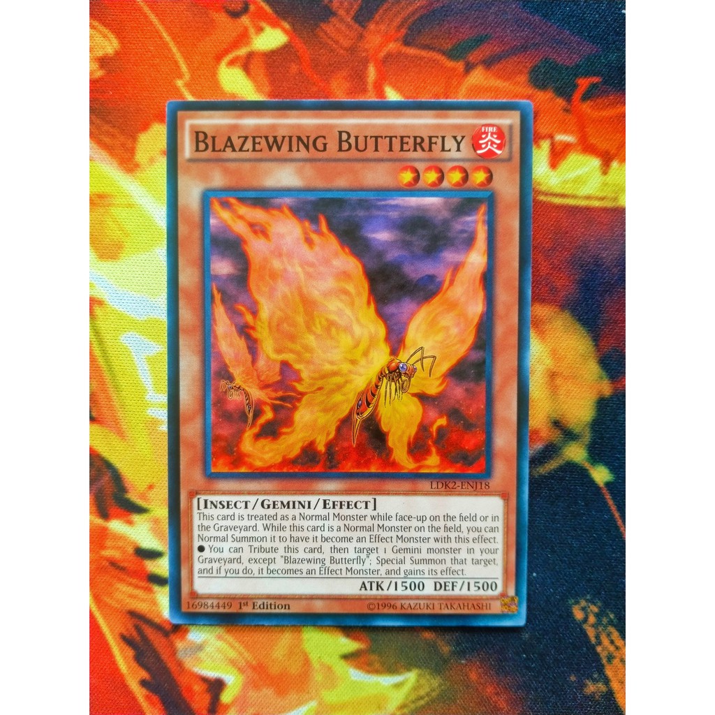 [ ĐỖ LẠC SHOP ] THẺ BÀI YUGIOH- MONSTER - Blazewing Butterfly - LDK2-ENJ18 - Common
