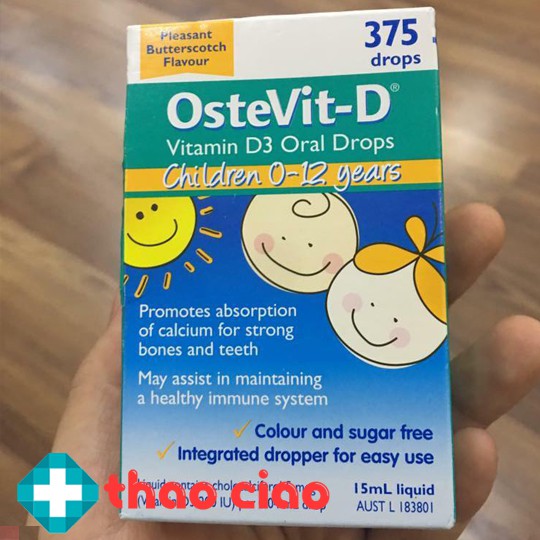 Vitamin D3 Ostevit D của Úc cho trẻ từ sơ sinh